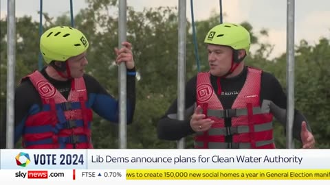 Liberal Democrats unveil plans for a 'clean water authority' _ Election 2024 Sky News