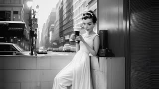 Timeless Elegance: Audrey Hepburn Channels Holly Golightly