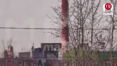 The moment of Ukrainian drones attack the next oil base in Russia