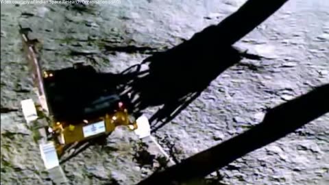 Chandrayaan-3: India lunar rover Pragyaan takes a walk on the Moon