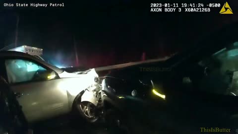 Portsmouth body cam shows Portsmouth Fire Lt Alex Hamilton being arrested for DUI and crashing