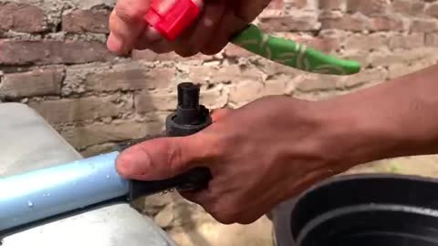 An Ingenious Master Shares His Brilliant Idea Of ​​repairing A Leaky Faucet Using A Knife