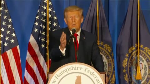 President Trump delivered his keynote speech at The N.H. Republican Women Lilac Luncheon