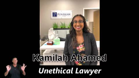 Ken Kumar - Kamilah Ahamed & Rachelle Punzalan Of Punzalan Law Investigated For Unethical Actions
