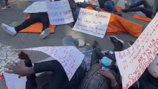 Illegal Aliens Camp Outside NYC Mayor's Mansion Because They Aren't Being Given Enough Free Stuff