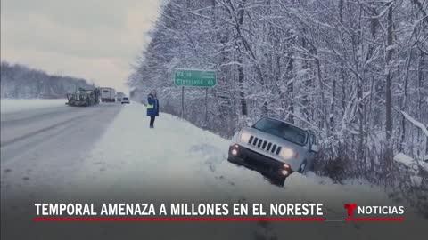 El noreste está en estado de alerta por tormenta invernal | Noticias Telemundo