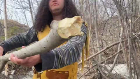 Gerber Bear Grylls Ultimate Pro Knife Cuts Down Trees