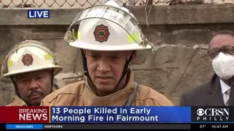 The Philadelphia Fire Dept. provides an update on todays deadly fire