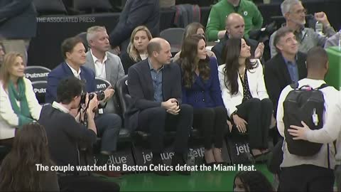 Prince William, Princess Kate go to basketball game