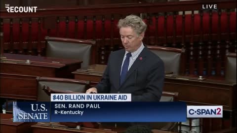 Rand Paul Single-Handedly Blocks $40 Billion Ukraine Bill