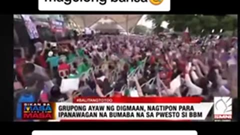 “Marcos Resign!” is the clamor of this group who are against a war with China.