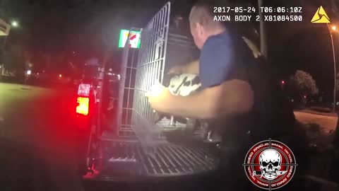 Florida POLICE making an unusual 'arrest.