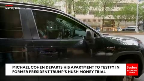 BREAKING: Reporter Peppers Michael Cohen With Questions As He Heads To Trump Hush Money Trial