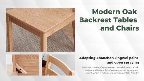 Ancientree Dining Chairs/Stools Supplier, Modern Minimalist Oak Backrest Chairs