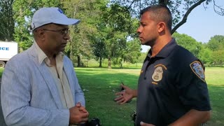 Sargeant Saddiqui runs the NYPD Youth Cricket Lrague