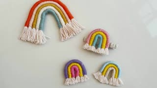 Mini Rainbow Macrame