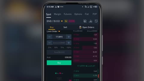 How to trade on binance using your Mobile Phone