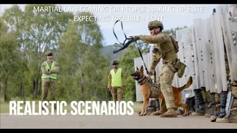 Soldiers training in AUSTRALIA to deal with PROTESTERS?