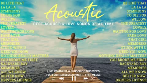 LOVE SONG - Top Hits English Acoustic Cover Love Songs Playlist