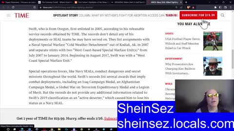 SheinSez #45 Active duty "Former" Navy Seal killed in Russian attack in Ukraine