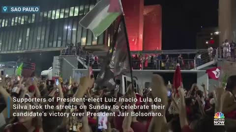 Supporters Of Brazil’s President-Elect Lula da Silva Celebrate Victory Over Bolsonaro