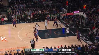 Brunson's Step-Back & Foul! He's On Fire With 25 PTS! Celtics vs Knicks