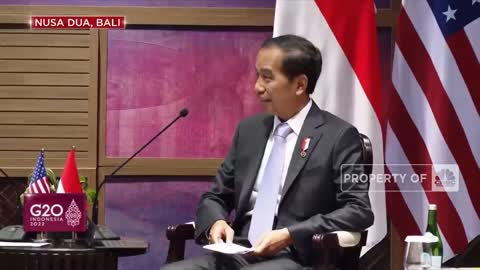 Pertemuan Bilateral Indonesia dan AS, Jokowi Menyapa Joe Biden