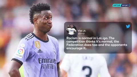 Vini Jr. hits out at LaLiga chief over racism inaction