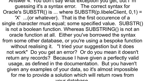 what is the difference between SUBSTRING and SUBSTR functions SQL