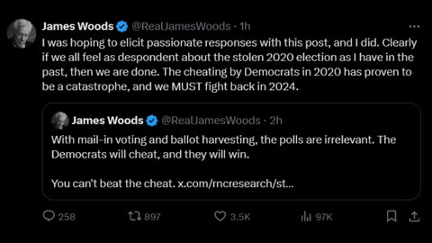 James Woods - We must fight back in 2024