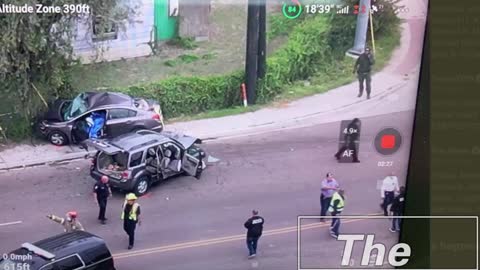 Two Gone After Coyote T-Bones Them Running From The Cops