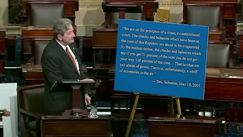 Sen. Kennedy Turns The Tables On Chuck Schumer's End The Filibuster Agenda - Whiff Of Extremism