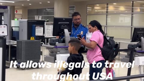 An illegal unit it enters through TSA at SA airport with passports.