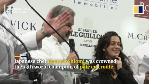 Japanese chef Ryutaro Shiomi crowned world champion of French meat pie