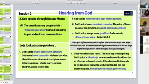 ACADEMY FOR LIFE - HEARING GOD SESSION - 2