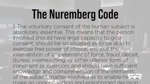 Repost: The Nuremburg Code Violation