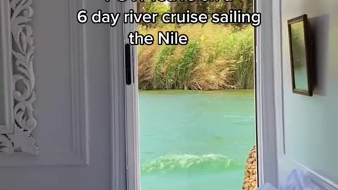 POV: You're on a6 day river cruise sailingthe Nile