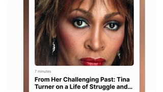 From Her Challenging Past: Tina Turner on a Life of Struggle and Success