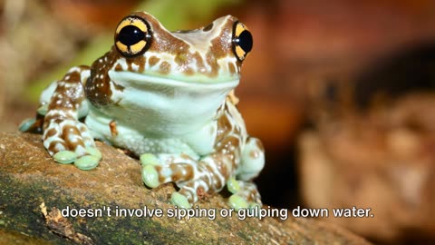 Just Amazing ! - Frogs Do Not "Drink" Water ! Never Have !