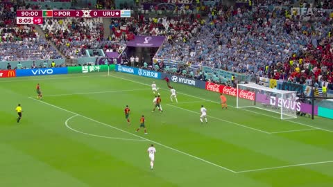 BRUNO DOUBLE the difference Portugal v Uruguay FIFA World Cup Qatar 2022