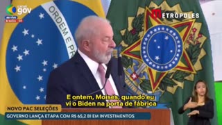 Lula comenta participação de Biden em greve nos EUA