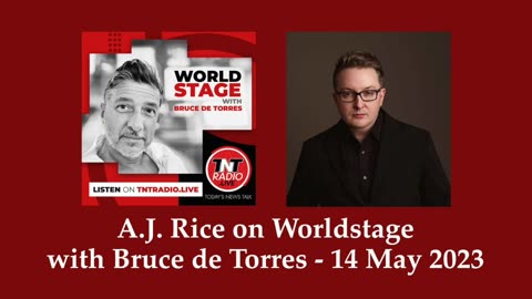 A.J. Rice on Worldstage with Bruce de Torres