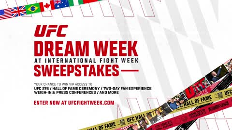 Enter to Win a Dream VIP Experience at International Fight Week for UFC 276 in July