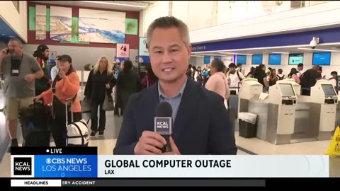 Global computer outage causes delays and frustration at airports across the U.S.