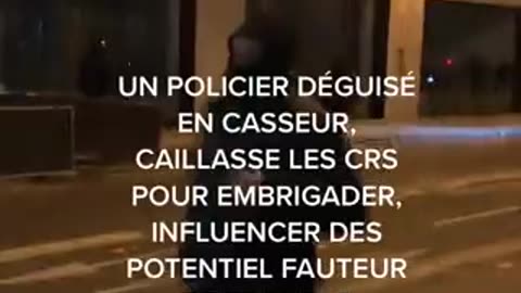 Police deguise en Casseur !!