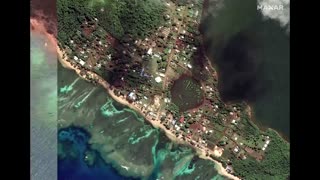 Before/after satellite pics show Tonga devastation