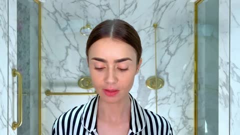 Lily Collins's Day-to-Night French Girl Look _ Beauty Secrets _ Vogue