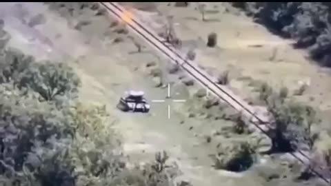 Javelin strikes a Russian tank near Vuhledar, Donetsk oblast