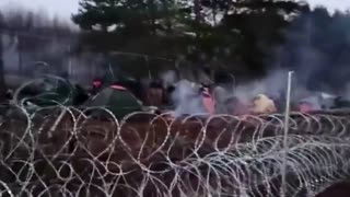 Migrants camp at Poland-Belarus border