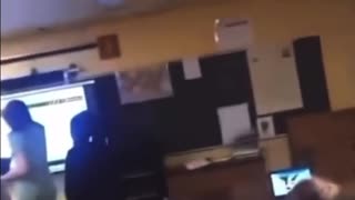 Flint Michigan - Student Knocks out Teacher with a Chair - So Sad